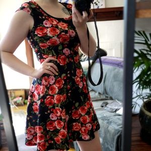 Pinc Floral Print Dress